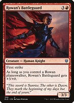 Guarda de Batalha de Rowan — Throne of Eldraine 306