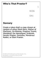 Who's That Praetor? — Unknown Event RC06