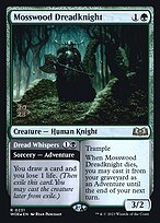 Cavaleiro do Pavor de Bosquemusgo // Sussurros do Pavor — Wilds of Eldraine Promos 231s