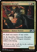 Discípula Dracônica — Core Set 2019 215