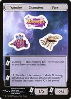 Vampire Champion Fury — Unfinity Sticker Sheets 43