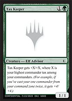 Tax Keeper — Unknown Event UG02b