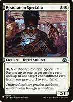 Especialista em Restauração — The List AER-21
