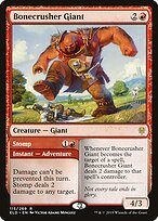 Gigante Esmaga-ossos // Pisar — Throne of Eldraine Promos 115p