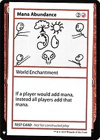 Mana Abundance — Mystery Booster Playtest Cards 2019 58