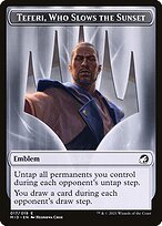 Teferi, Who Slows the Sunset Emblem — Innistrad: Midnight Hunt Tokens 17