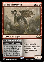 Dragão Decadente // Gosto Refinado — Wilds of Eldraine Promos 223p