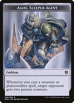 Ajani, Sleeper Agent Emblem — Dominaria United Tokens 25