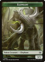 Elephant — March of the Machine Commander Tokens 30