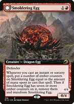 Ovo Fumegante // Dragão de Boca Cinzenta — Innistrad: Midnight Hunt 358