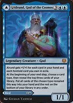 A-Alrund, God of the Cosmos // A-Hakka, Whispering Raven — Kaldheim A-40