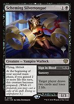 Scheming Silvertongue // Sign in Blood — Secrets of Strixhaven Promos 99p