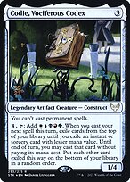 Codie, Códice Vocífero — Strixhaven: School of Mages Promos 253s