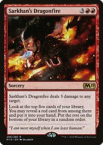 Fogo Dragônico de Sarkhan — Core Set 2019 298