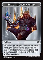 Tezzeret, Cruel Captain Emblem — Edge of Eternities Tokens 11
