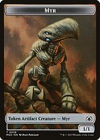 Myr — March of the Machine Commander Tokens 38