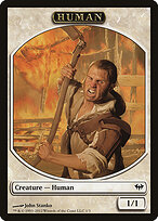 Human — Dark Ascension Tokens 1