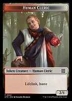 Human Cleric — Breaking News Tokens 1