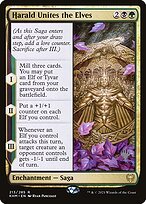 Harald Une os Elfos — Kaldheim Promos 213p