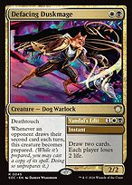 Defacing Duskmage // Vandal's Edit — Secrets of Strixhaven Commander 45