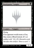 Bloodspatter Vampire — Unknown Event UB01a