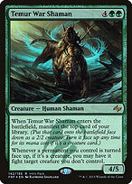 Xamã de Guerra Temur — Fate Reforged Promos 142