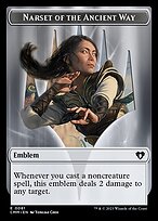 Narset of the Ancient Way Emblem — Commander Masters Tokens 81
