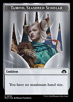 Tamiyo, Seasoned Scholar Emblem — Modern Horizons 3 Tokens 35