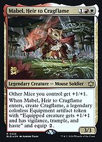 Mabel, Heir to Cragflame — Bloomburrow Promos 224s