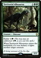 Allossauro Territorial — Dominaria Promos 184s