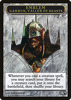 Garruk, Caller of Beasts Emblem — Magic 2014 Tokens 13