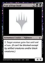 Fear of Fear Itself — Unknown Event UB05a