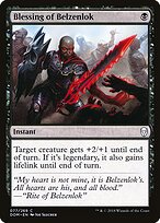 Bênção de Belzenlok — Dominaria 77