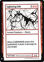 Lightning Colt — Mystery Booster Playtest Cards 2019 57