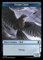 Storm Crow — Bloomburrow Commander Tokens 18