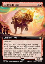 Renegade Bull — Secrets of Strixhaven Commander 84