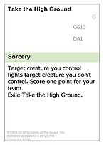 Take the High Ground — Unknown Event CG13