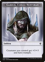 Garruk, Cursed Huntsman Emblem — Throne of Eldraine Tokens 19