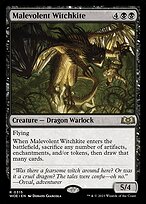 Dragão-bruxo Malévolo — Wilds of Eldraine 315