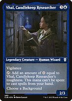 Vhal, Pesquisadora de Forte da Vela — Commander Legends: Battle for Baldur's Gate 490