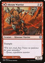 Guerreiro de Akoum // Dentes de Akoum — Zendikar Rising 134