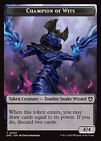 Champion of Wits — Aetherdrift Commander Tokens 5