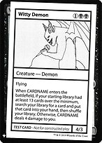 Witty Demon — Mystery Booster Playtest Cards 2019 50