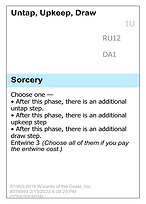 Untap, Upkeep, Draw — Unknown Event RU12