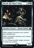 Saryth, a Presa da Víbora — Innistrad: Midnight Hunt Promos 197s
