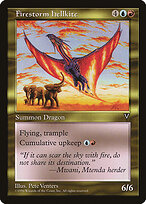 Dragão Avérneo Incandescente — Visions 130