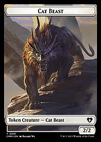 Cat Beast — Commander Masters Tokens 61