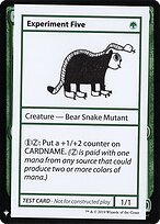 Experiment Five — Mystery Booster Playtest Cards 2019 73