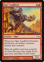 Ogre Pé-de-Chumbo — Mirrodin 102