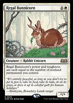 Coelhicórnio Régio — Wilds of Eldraine Promos 25p